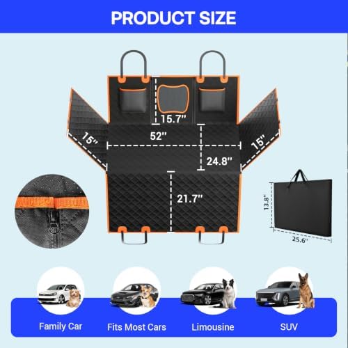 Waterproof Hammock Dog Car Seat Cover - Image 2