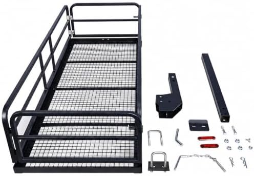Towallmark 750 LBS Heavy Duty Folding Hitch Cargo Carrier 60" x 24" x 13.8" by Towallmark