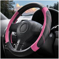 14.5-15 Inch Leather Steering Wheel Cover, Non Slip by HAMOJUF