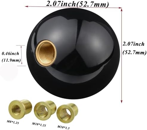 Abfer 5 Speed Shift Knob Lower Right Gear Stick Shifter Knobs Ball - Image 3