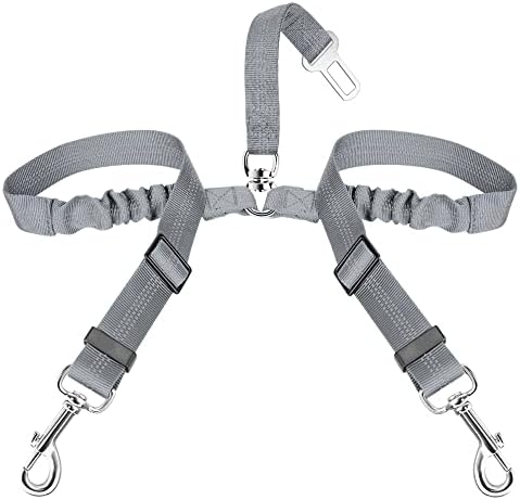 SlowTon Double Dog Seat Belt for Car by SlowTon
