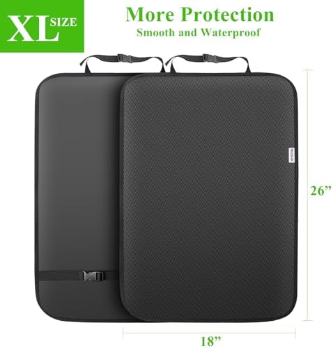 Meolsaek Kick Mats Back Seat Protector, Waterproof Oxford Seat Back Protector - Image 4