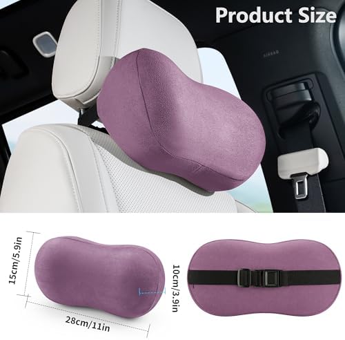 Car Neck Pillow Seat Ergonomic Design Memory Foam, 2 Pack - Image 5