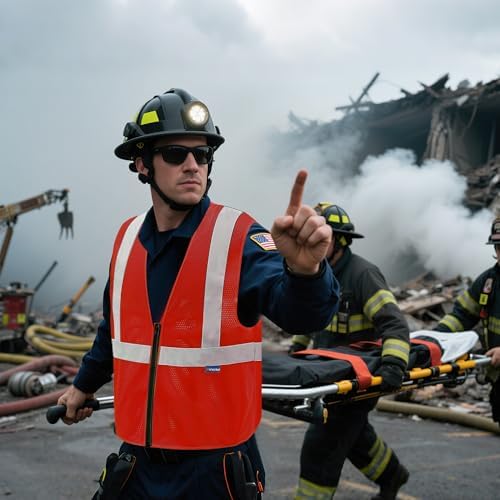 AYKRM 2 Pocket Mesh High Visibility Reflective Safety Vest - Image 6