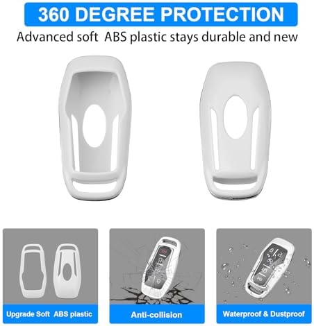 QBUC for Ford Key fob Cover, 4/5 Buttons Smart Key - Image 5