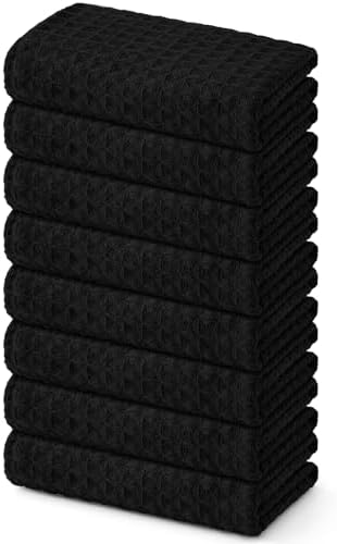 Homaxy Microfiber Waffle Weave Kitchen Towels, 8 Pack by Homaxy