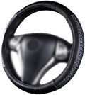 Flying Banner car Steering Wheel Cover Faux Leather Massage Universal fit 3D by FlyingBanner