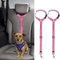 BWOGUE 2 Pack Dog Seat Belt for Car, Headrest Restraint Bungee Leads by BWOGUEPetHome
