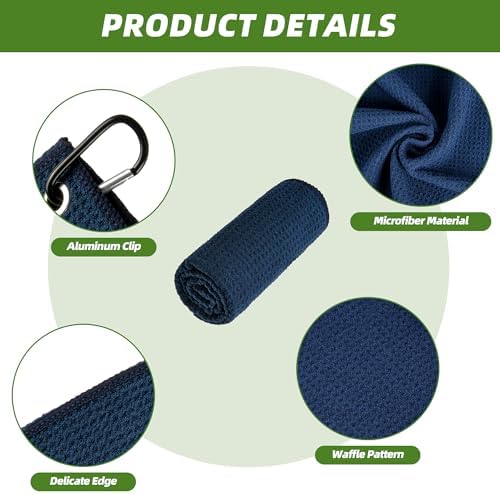 Mile High Life Microfiber Golf Towel 6 Pack Waffle - Image 4