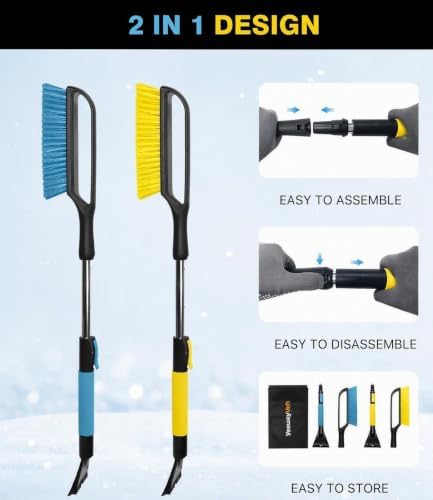 YeewayVeh 2 Pack 35in Car Snow Brush Windshield Ice Scraper - Image 4