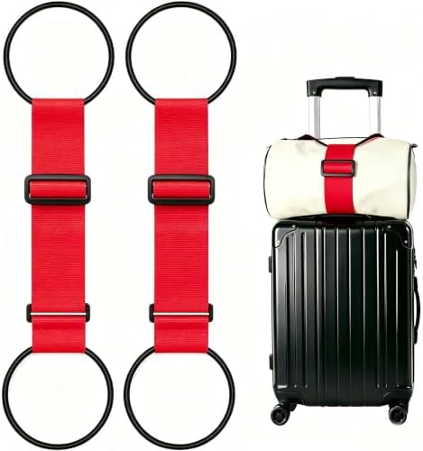 2Pack Adjustable Luggage Straps by VBWEOIJewelry
