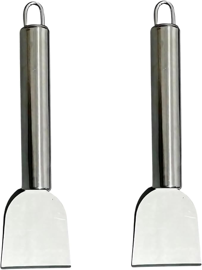 2Pcs Kitchen Fume Shovel, Stainless Steel Ice Remover, Freezer Ice Scraper by NexusPulse