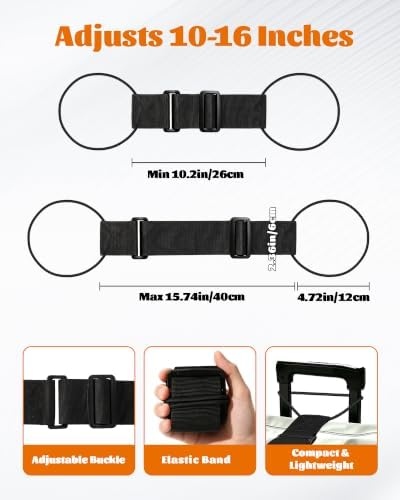 2-Pack Strong Adjustable Luggage Connector Straps - Image 2