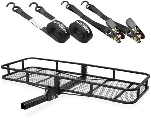 ARKSEN 60" x 23" x 5.5" Folding Hitch Cargo Carrier by ARKSEN