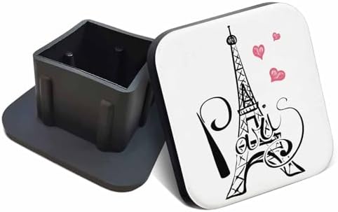 Swono 2 inch Auto Hitch Cap Romantic Tower Rubber Trailer Hitch Receiver Cap by Swono