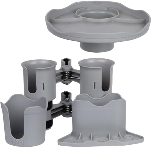 ROBOCUP, Patented Clamp On Boat Cup Holder |Multifunction Dual Drink Caddy - Image 6