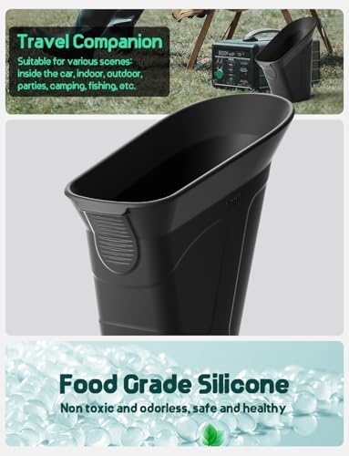 BMZX Car Trash Can Trash Bin, Mini Garbage Can Car Door TrashCan, Car - Image 2