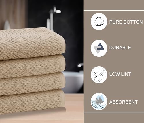 COTTON CRAFT Euro Spa Waffle Weave Bath Towels - Image 3
