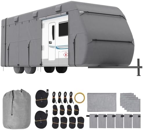 VEVOR 24-27 ft RV Cover, 4-Layer Non-Woven Fabric, Waterproof, by VEVOR