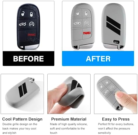 Key Fob Cover for Dodge Accessories 5 Button Key Fob Case - Image 4