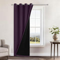Yakamok Purple 100% Blackout Curtains 96 Inches Long by Yakamok