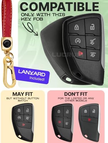 Lucrum Compatible with Chevy, Buick Key Fob Cover & Keychain - Image 2