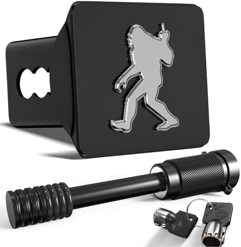Bigfoot Hitch Cover for 2 Inch Receivers, Bigfoot Gifts for Men & Car by TOEASYTY