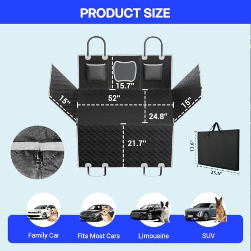 Waterproof Hammock Dog Car Seat Cover - Image 2