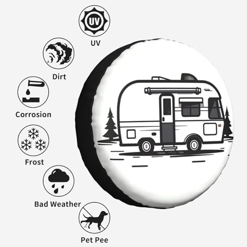 Touring Car Spare Tire Cover Wheel Protectors - Image 5