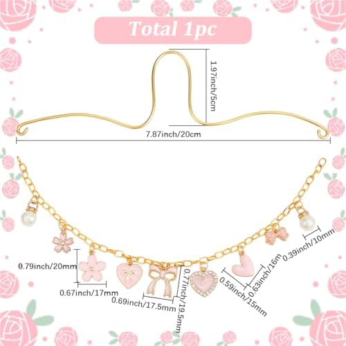 Rearview Mirror Hanging Ornament Pink Car Charm - Image 2
