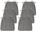 IASEAHK Chair Cushions for Dining Chairs Set of 6, Non Slip Kitchen Chair Pads by IASEAHK