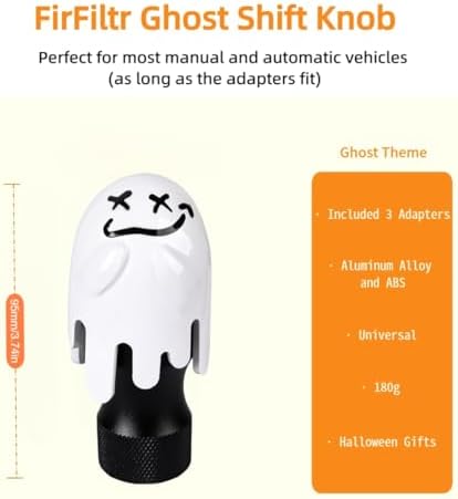 Ghost Gear Shift Knob, Spooky Car Accessories On Halloween Gifts - Image 2