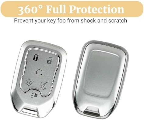 Joouheax Soft TPU 6-Button for Chevy Key Fob Cover - Image 4