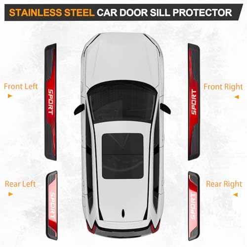 Stainless Steel Car Door Sill Protectors - Image 4