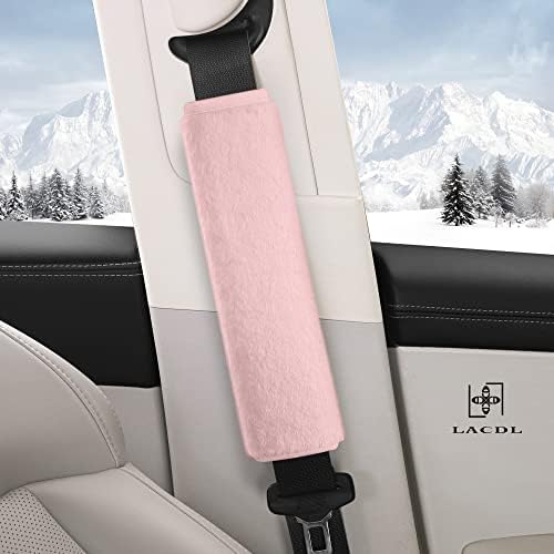 LACDL Extra Long Seatbelt Cover Super Soft Furry - Image 2