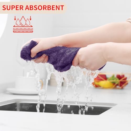 Homaxy 100% Cotton Waffle Weave Kitchen Dish Cloths 12-Pack - Image 3