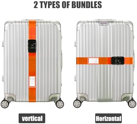 Veki Travel Luggage Straps for Suitcases, TSA Approved - Image 2
