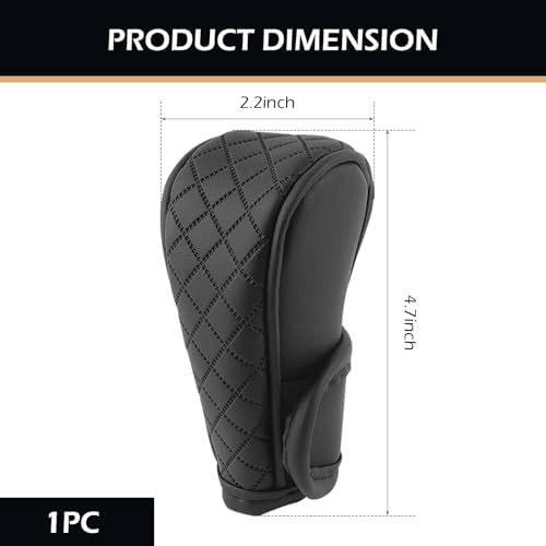 Car Gear Shift Cover, Leather Shifter Cover, Gear Shift Knob Cover - Image 2