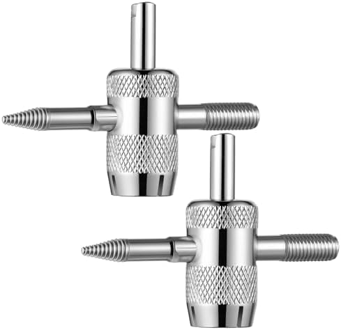 2 Pcs 4-Way Valve Stem Tool 4-in-1 Valve Core Tool Tire Valves Stem Puller Tyre by Unknown