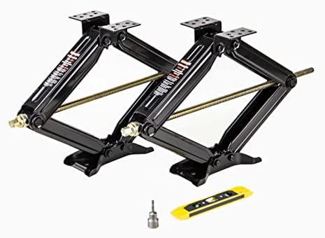ROCKMAN 24" 7500lbs RV Camper Trailer Stabilizer Leveling Scissor Jacks PK2 by ROCKMAN