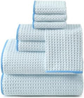 REDKISS Soft 8 Piece Waffle Towel Set, Microfiber, Lighter Weight, Quick Dry by REDKISSOnline