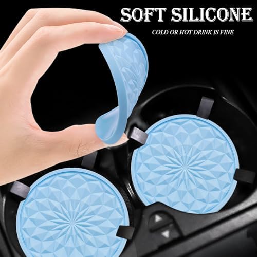 4 Pack Silicone Car Cup Holder Coaster – 2.75 Inch Non-Slip Drink Mat, - Image 4