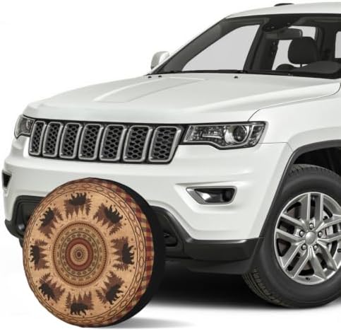 Bear and Forest Spare Tire Cover - Image 2