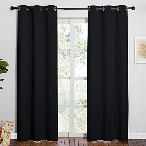 NICETOWN Black Blackout Curtains - Image 2