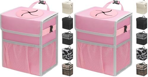 Capolo Car Trash Can with Lid, Leakproof Car Garbage Can by Capolo