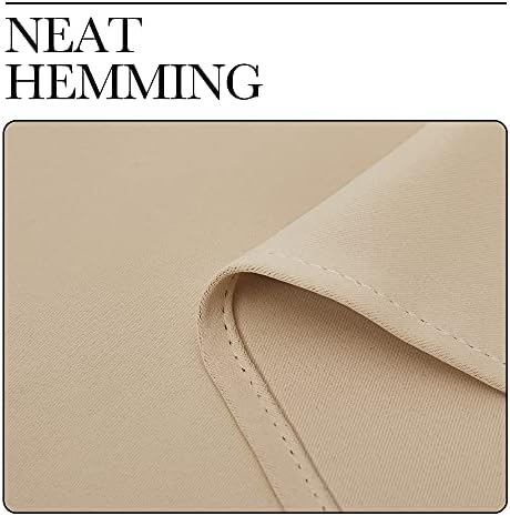 NICETOWN Biscotti Beige Blackout Curtains - Image 6