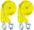 QWORK 2 Pack Tow Strap, | 1.8" x 13' | 11000 lb Capacity, Heavy Duty Towing by QWORK