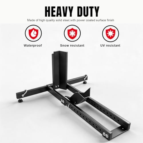 Jack Boss 1800lbs Motorcycle Wheel Chock Stand, Wide Range 2.36" to 5.5" - Image 5