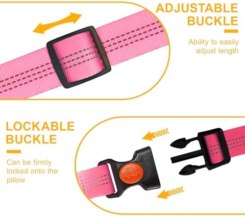 2-Pack Dog Car Seat Belt, 3-in-1 Headrest-Mounted Dog Seatbelt - Image 6