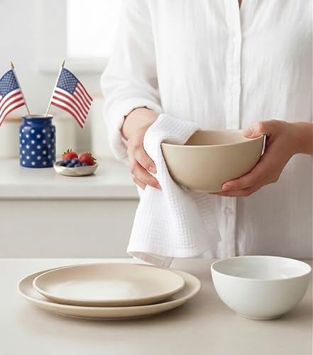 PurpleEssences Solid Kitchen Cloths, DishTowel 15x25 Set/6 - Image 3